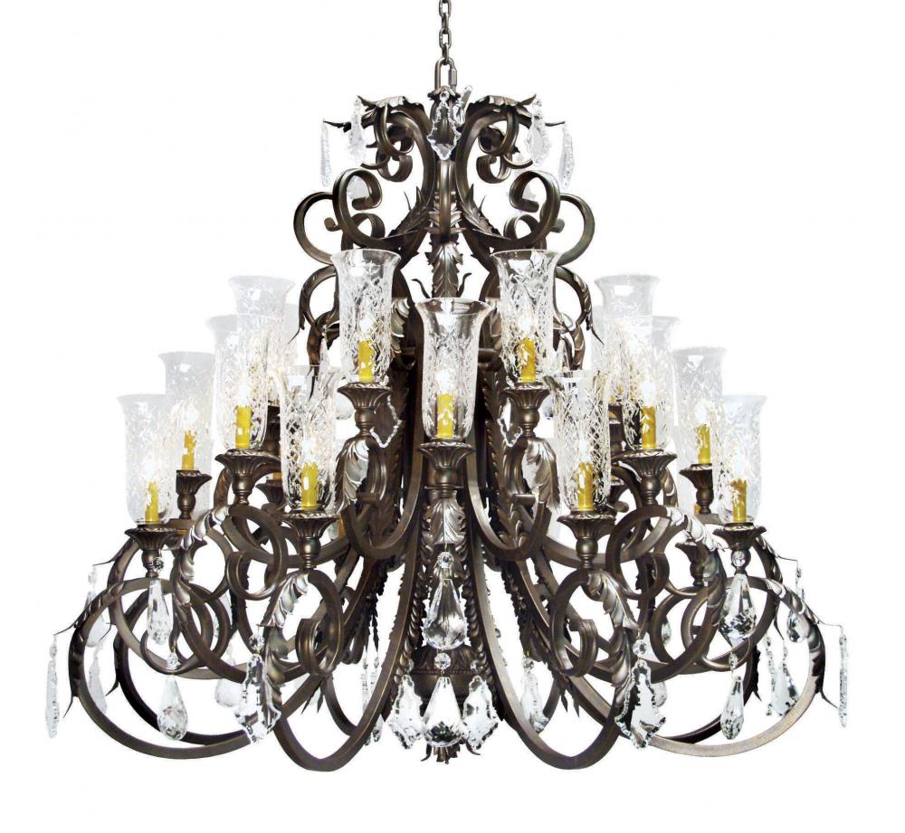 54" Wide Serratina Crystal Chandelier