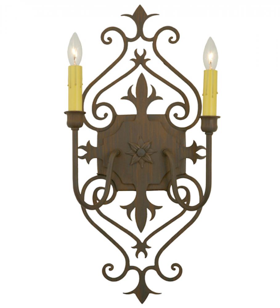 11" Wide Louisa 2 Light Wall Sconce