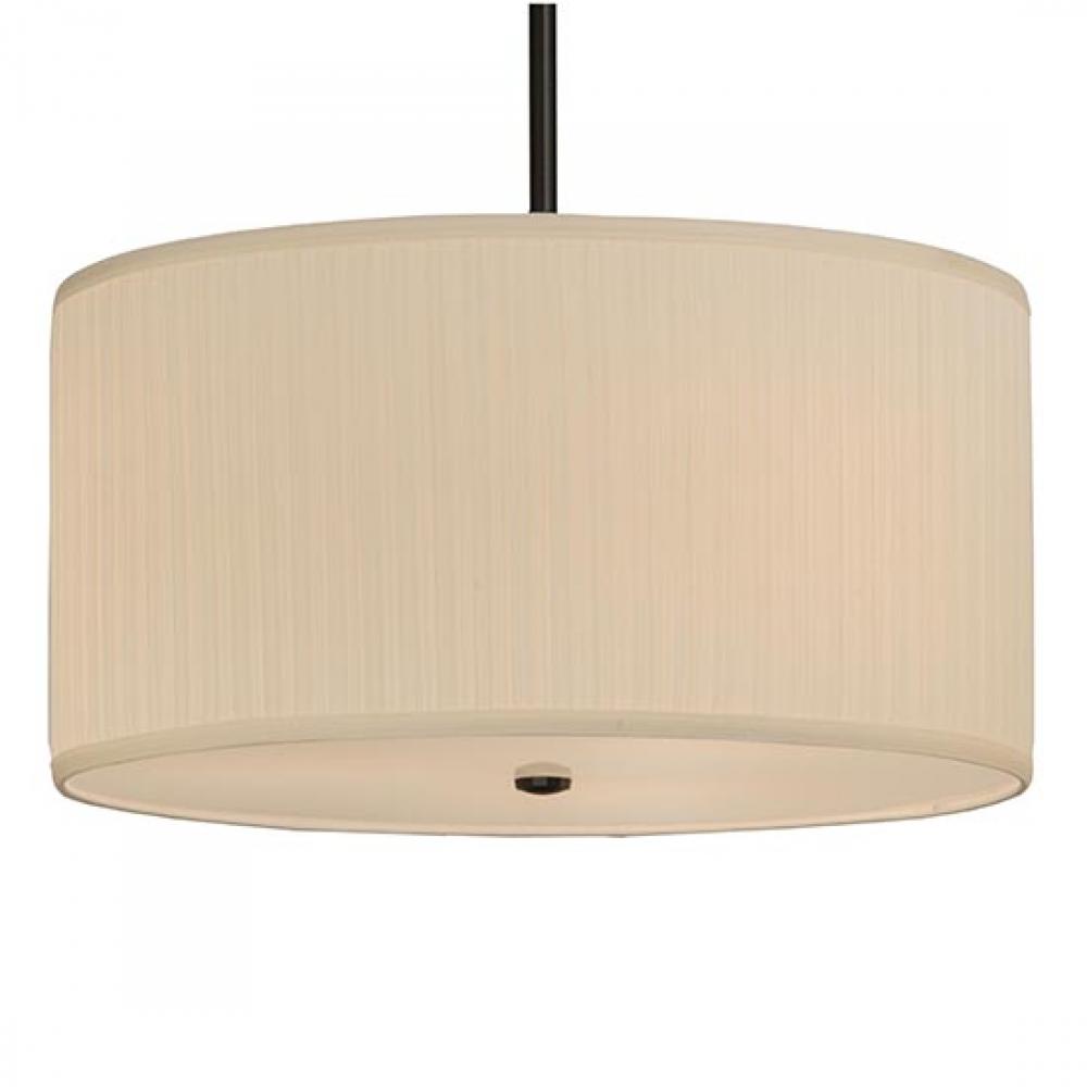 24"W Cilindro Mushroom Pleated Textrene Pendant