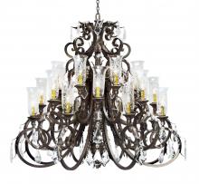 2nd Avenue Designs White 119766 - 54" Wide Serratina Chandelier