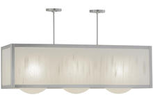 2nd Avenue Designs White 154699 - 44"L Quadrato Convex 3 LT Oblong Pendant