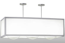 2nd Avenue Designs White 159715 - 44"L Quadrato Convex 3 LT Oblong Pendant