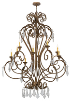 2nd Avenue Designs White 169309 - 48"W Josephine 10 LT Chandelier