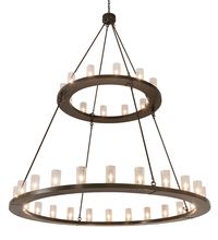 2nd Avenue Designs White 202215 - 72" Wide Loxley 36 Light Two Tier Chandelier