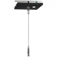 Westgate MFG C1 SCL-CSQ1P-6FT-NC-BK - ADJ. 6FT 1/16in SINGLE SQUARE SUSPENSION CANOPY SET WITH KEYHOLE END CONNECTOR