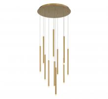 Lib & Co. US 10143-07 - Amalfi, 11 Light Round LED Chandelier, Plated Brushed Gold
