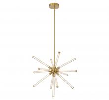 Lib & Co. US 10153-07 - Volterra, Small LED Chandelier, Plated Brushed Gold