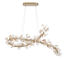 Lib & Co. US 12222-057 - Pisa 17 Light Oval LED Chandelier Antique Gold