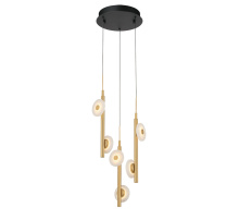 Lib & Co. US 12359-02 - Etna 6 Light Round LED Pendant Matte Black