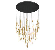 Lib & Co. US 12363-02 - Etna 78 Light Round LED Chandelier Matte Black
