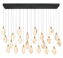 Lib & Co. US 12390-02 - Kosmos 23 Light Rectangular LED Chandelier Matte Black