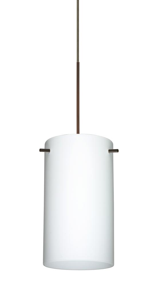 Besa Stilo 7 Pendant Bronze Opal Matte 1x50W Halogen