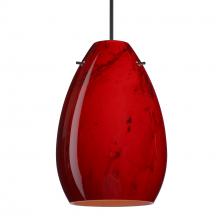 Besa Lighting 1XC-1713MA-LED-BK - Besa Pendant Pera 6, Black Finish, Magma 1x5W LED