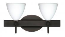 Besa Lighting 2SW-177907-BR - Besa Wall Mia Bronze Opal Matte 2x40W G9