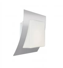Besa Lighting AXIS10-LED-SL - Besa, Axis 10 Sconce, Opal/Silver, 1x10W LED