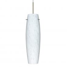 Besa Lighting J-412119-LED-SN - Besa Suzi 11 Pendant For Multiport Canopy Satin Nickel Carrera 1x9W LED