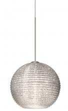 Besa Lighting RXP-4615GL-SN - Besa Pendant Kristall 6 Satin Nickel Glitter 1x35W Halogen