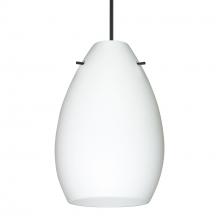 Besa Lighting X-171307-LED-BK - Besa Pendant For Mulitport Canopy Pera 6, Black Finish, Opal Matte 1x5W LED