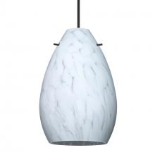 Besa Lighting XP-171319-LED-BK - Besa Pendant Pera 6, Black Finish, Carrera 1x5W LED