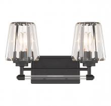 Savoy House 8-6001-2-BK - Garnet 2-Light Bathroom Vanity Light in Matte Black