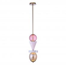 Kalco 518756WB - DEMI PINK JADE MINI PENDANT