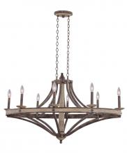 Kalco 7048FG - Coronado 8 LT Oval Chandelier