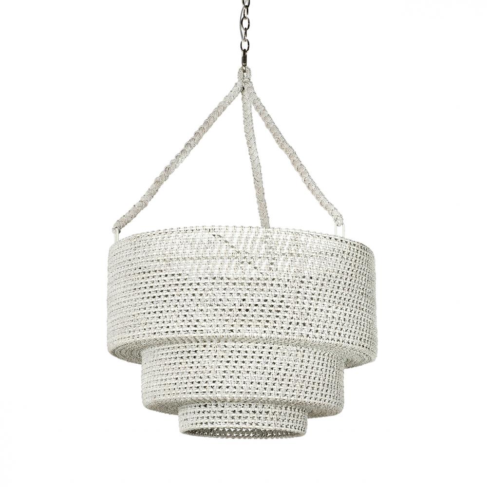 Veranda Woven Pendant Whitewash