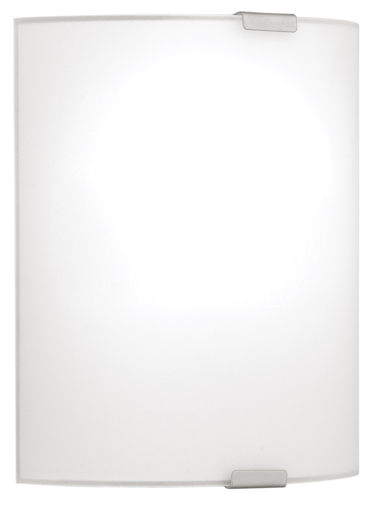 1x100W Wall Light With Chrome Finish & Satin Glass