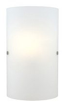 Eglo 20131A - 1 LT Wall Sconce w/ a Matte Nickel Finish & Frosted Glass Shade