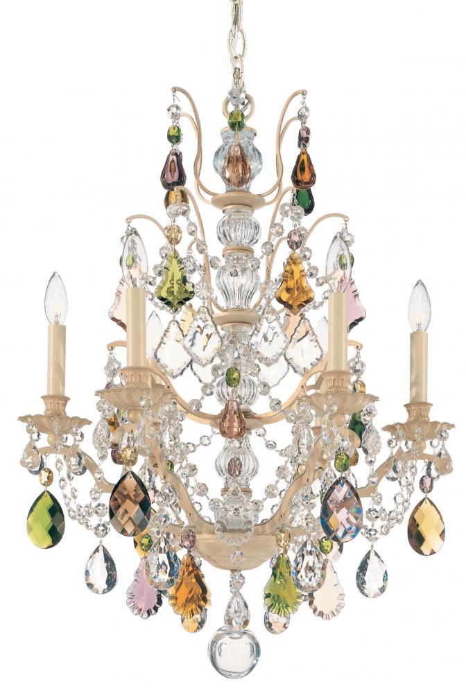 Bordeaux 6 Light 120V Chandelier in Heirloom Gold with Heritage Handcut Crystal