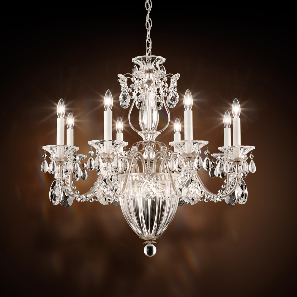 Bagatelle 11 Light 120V Chandelier in Polished Silver with Heritage Handcut Crystal