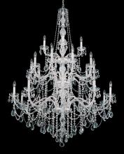 Schonbek 1870 1310-40H - Arlington 25 Light 120V Chandelier in Polished Silver with Heritage Handcut Crystal