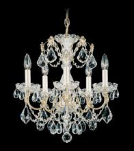 Schonbek 1870 1704-26 - Century 5 Light 120V Chandelier in French Gold with Heritage Handcut Crystal