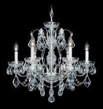 Schonbek 1870 1705-26 - Century 6 Light 120V Chandelier in French Gold with Heritage Handcut Crystal