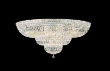 Schonbek 1870 5896-40O - Petit Crystal Deluxe 27 Light 120V Semi-Flush Mount in Polished Silver with Optic Crystal