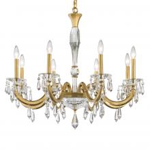 Schonbek 1870 S7608N-22R - Napoli 8 Light 120V Chandelier in Heirloom Gold with Radiance Crystal