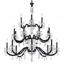 Schonbek 1870 S7620N-48R - Napoli 20 Light 120V Chandelier in Antique Silver with Radiance Crystal