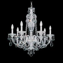 Schonbek 1870 2995-40R - Sterling 7 Light 120V Chandelier in Polished Silver with Heritage Handcut Crystal