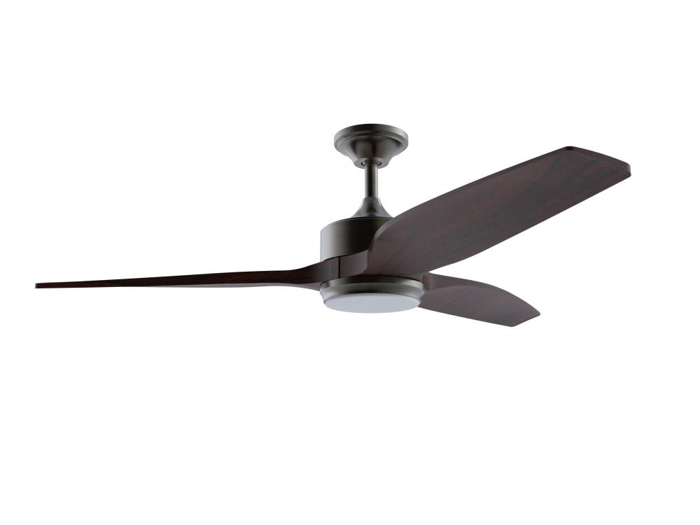 Mobi 60" 3-Blade Indoor/Outdoor (Wet) Ceiling Fan in Oiled Bronze w/ Mahogany Blades
