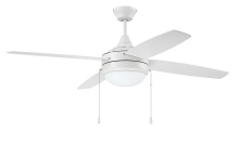 Craftmade EPHA52W4 - 52" Ceiling Fan w/ 4 Blades, LED Light Kit, Energy Star