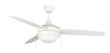 Craftmade PHA52W3 - 52" Ceiling Fan w/ 3 Blades, LED Light Kit