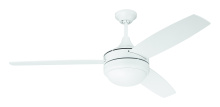 Craftmade PHZ52W3 - 52" Ceiling Fan w/ 3 Blades, LED Light Kit & Wall Control