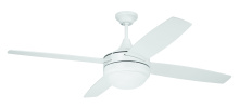 Craftmade PHZ52W4 - 52" Ceiling Fan w/ 4 Blades, LED Light Kit & Wall Control