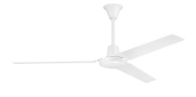 Craftmade UT56WW3MR - 56" Ceiling Fan w/Metal Rolled Edge Blades