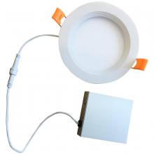 Bulbrite 773222 - 14W LED 6" RECESSED DOWNLIGHT W/ METAL JBOX WHITE ROUND DIMMABLE 80CRI 4000K 120V
