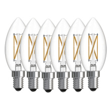 Bulbrite 776234 - 5W LED B11 4000K FILAMENT E12 DIM - 6PK