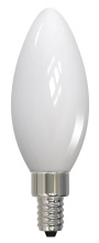 Bulbrite 776939 - 4W LED B11 2700K FILAMENT E12 MILKY FULLY COMPATIBLE DIMMING