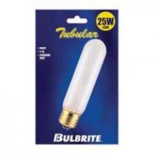 Bulbrite 784025 - 25W T10 TUBULAR FROST E26 120V 1PK BLISTER