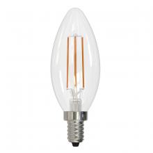 Bulbrite 776763 - 4W LED B11 3000K FILAMENT E12 FULLY COMPATIBLE DIMMING JA8
