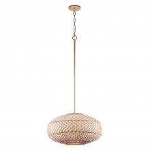 Crystorama ZAN-9014-SG - Zanzibar 22'' Soft Gold Pendant
